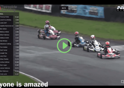Teesside Karting Thomas Potter from 13th to a 13-second lead